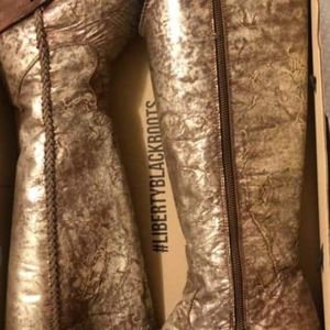 Liberty black high top boots